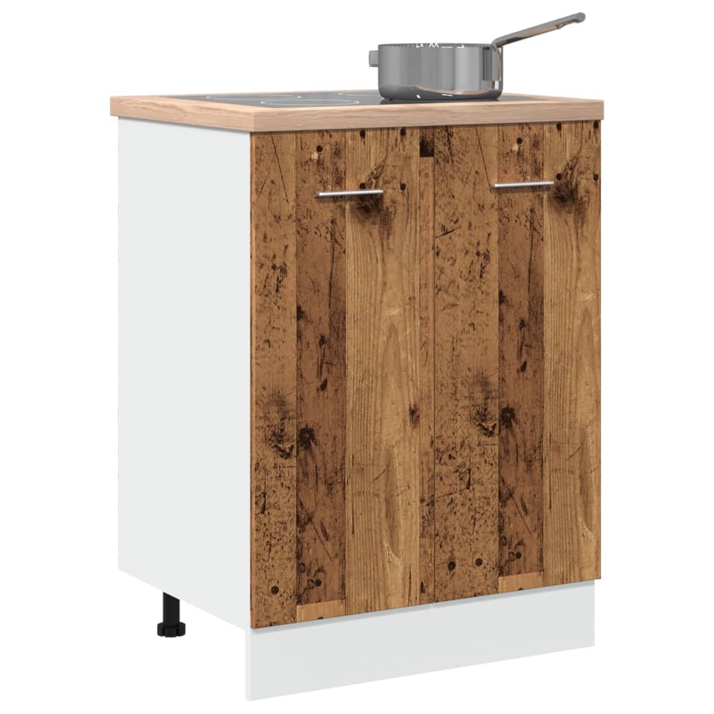vidaXL Ovenkast Lyon 60x46x81,5 cm bewerkt hout gerookt eikenkleurig
