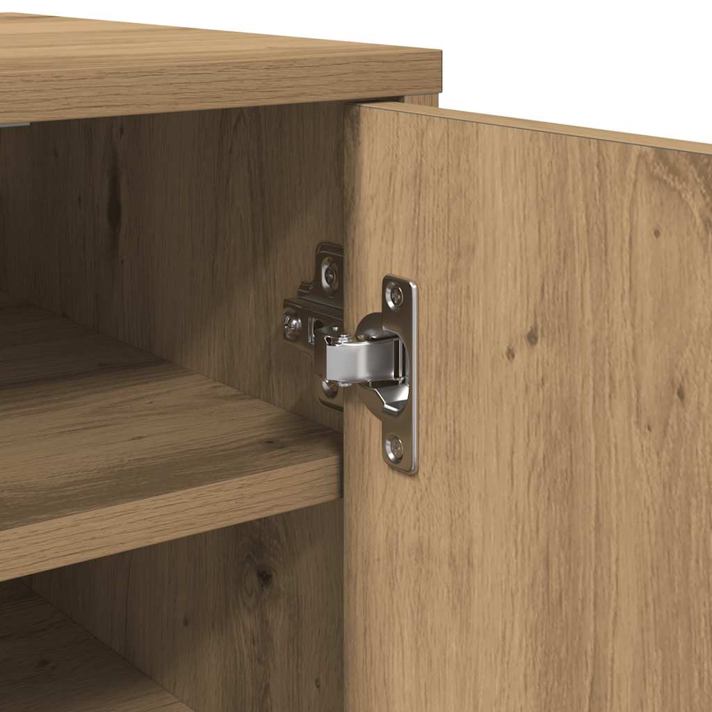 Schoenenkast 32x35x92 cm bewerkt hout oud houtkleurig is nu te koop bij PeponiXL, paradijselijk wonen!