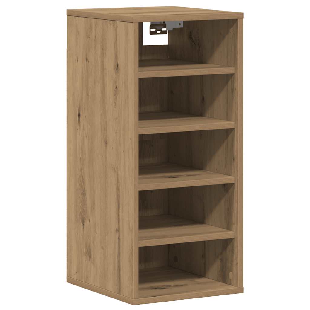 Schoenenkasten 2 st 32x35x70 cm bewerkt hout artisanaal eiken is nu te koop bij PeponiXL, paradijselijk wonen!