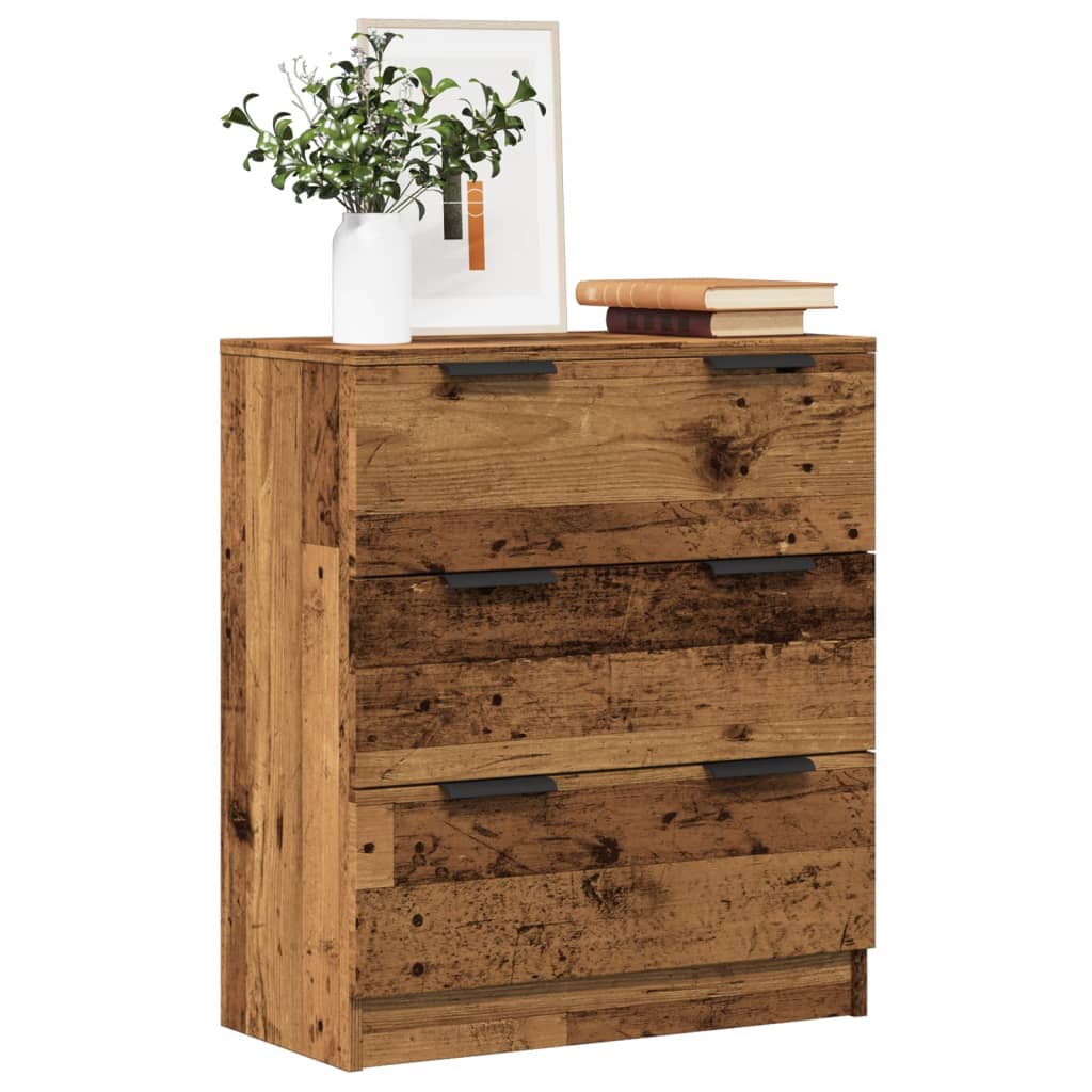 Mendler Dressoir HWC-N78, Ladekast, kast, aanrecht, Scandinavische stijl, metaal, hout, melamine, MVG, 86x110x40 cm - Natuur Mendler Dressoir HWC-N78, Ladekast, kast, aanrecht, Scandinavische stijl, metaal, hout, melamine, MVG, 86x110x40 cm - Natuur
