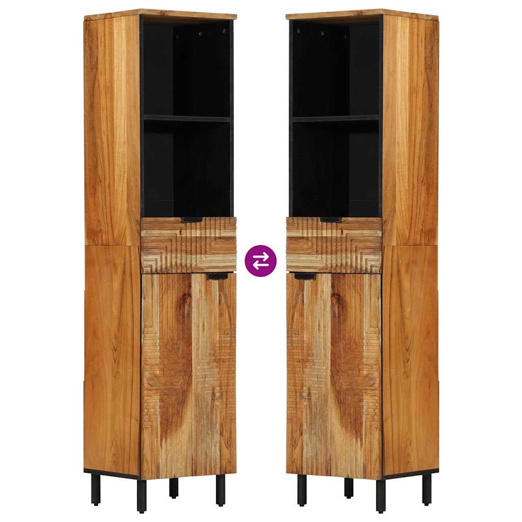 Badkamertenk te kast Massief Acaciahout 38 x 33 x 160 cm is nu te koop bij PeponiXL, paradijselijk wonen!