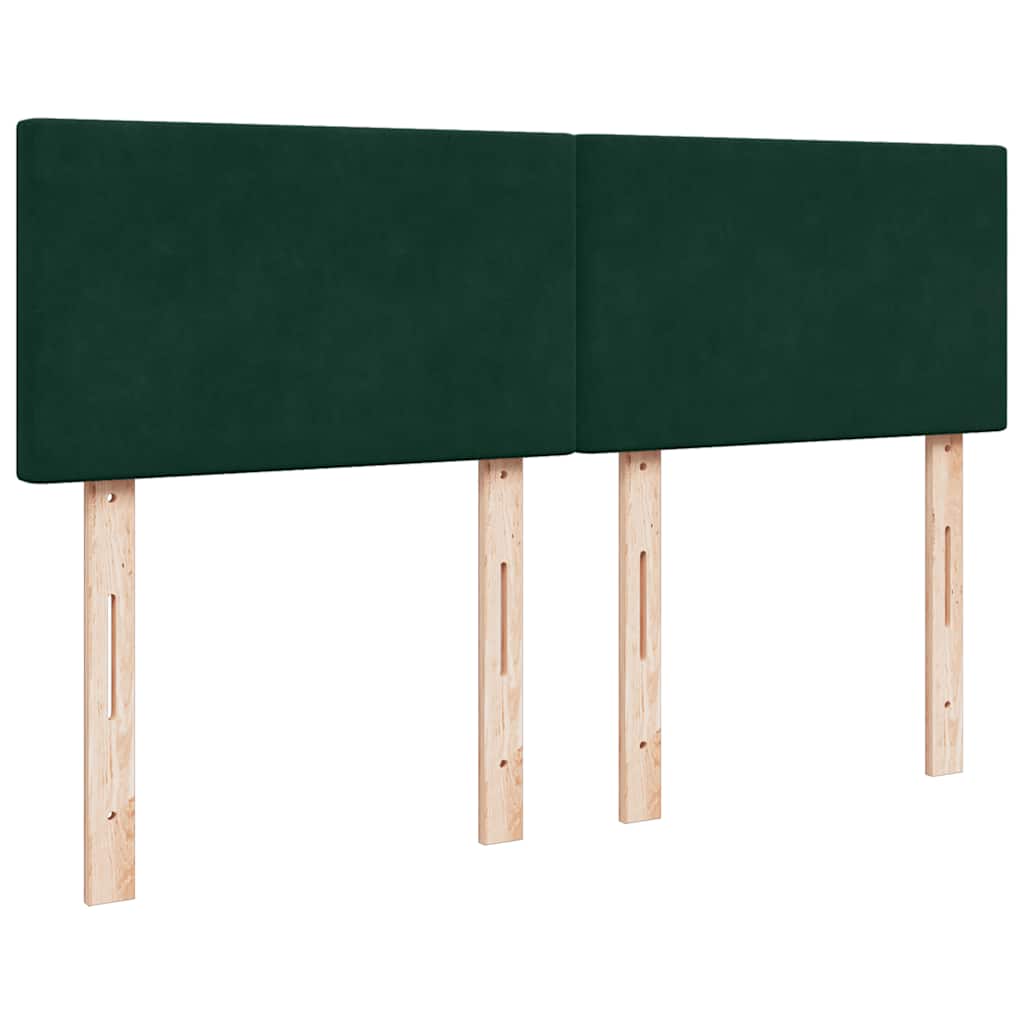 Ottoman bed met matras 140x190cm fluweel donkergroen is nu te koop bij PeponiXL, paradijselijk wonen!