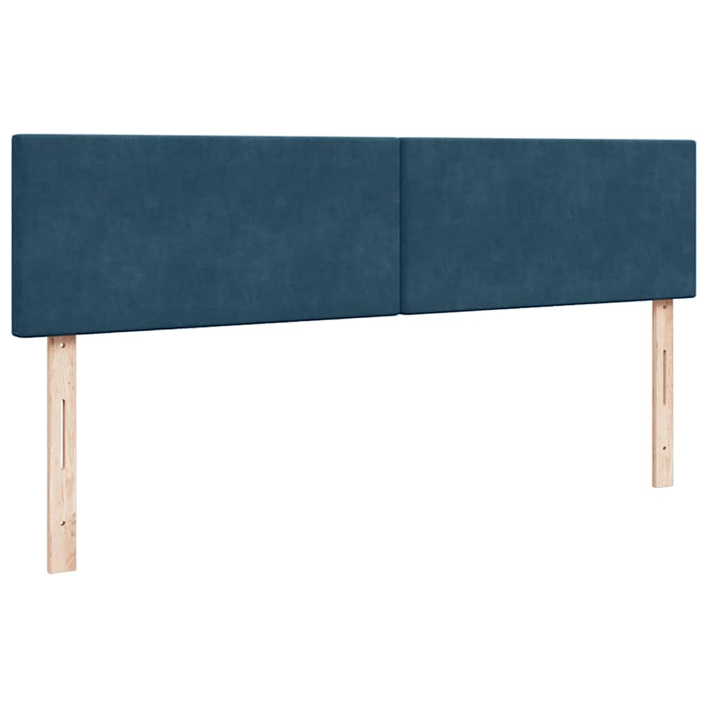 Ottoman bed met matras 180x200 cm fluweel donkerblauw is nu te koop bij PeponiXL, paradijselijk wonen!