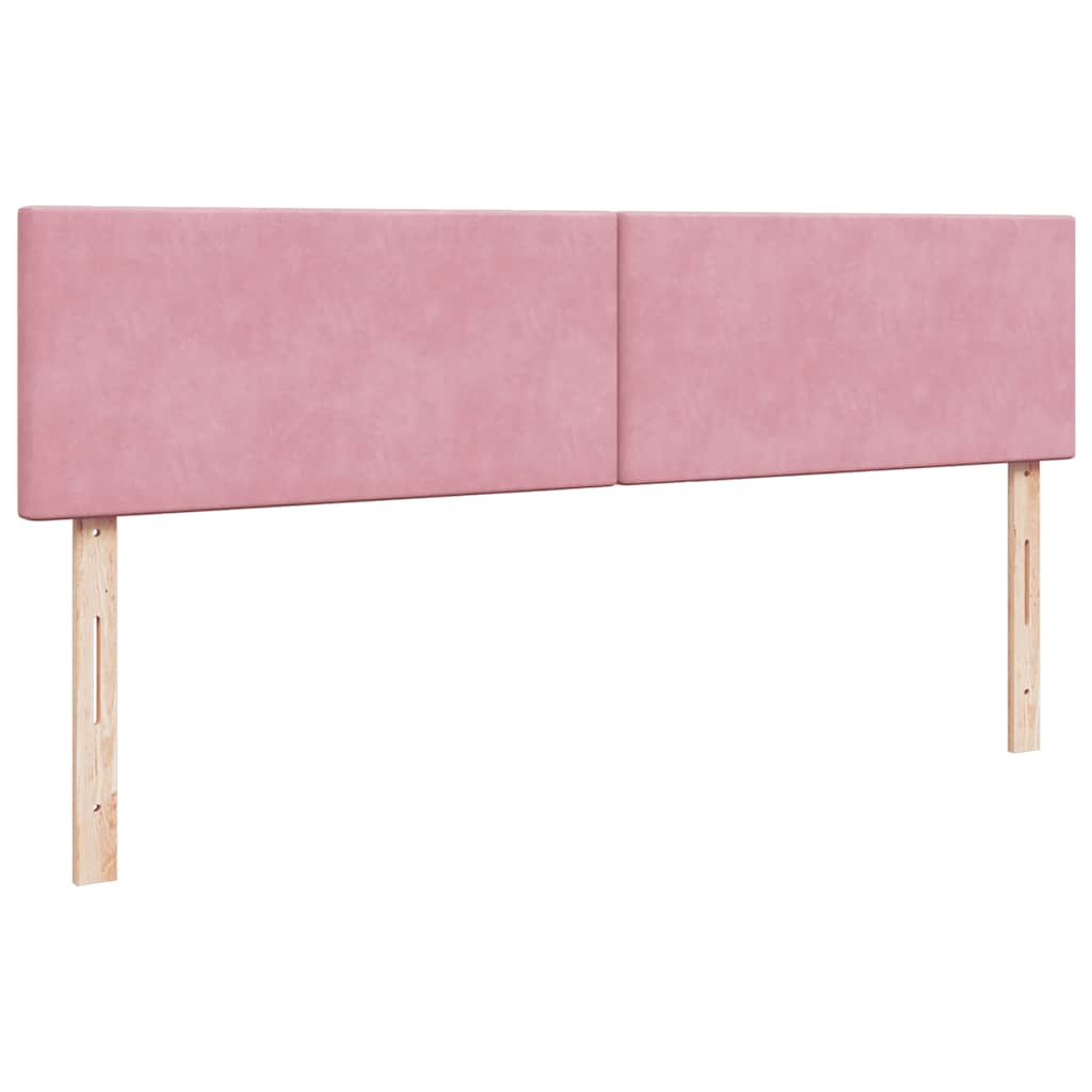 Ottoman bed met matras 200x200 cm fluweel roze is nu te koop bij PeponiXL, paradijselijk wonen!