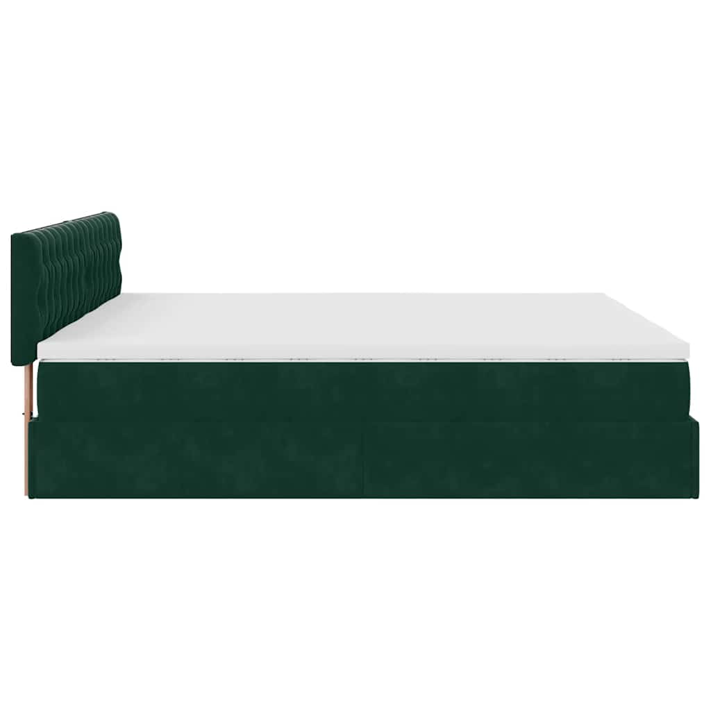 Ottoman bed met matrassen en LED's 200x200cm fluweel is nu te koop bij PeponiXL, paradijselijk wonen!