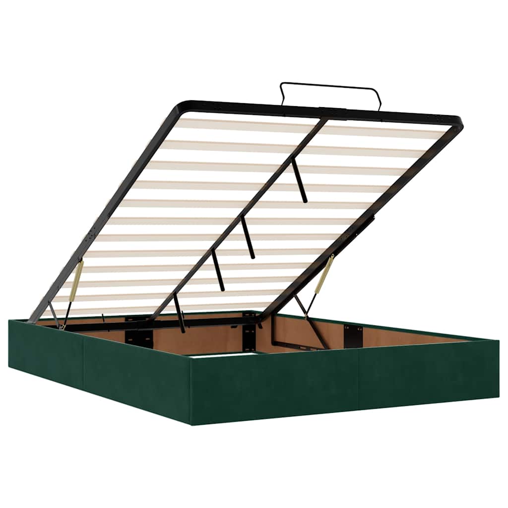 Ottoman bed met matrassen en LED's 140x190cm fluweel