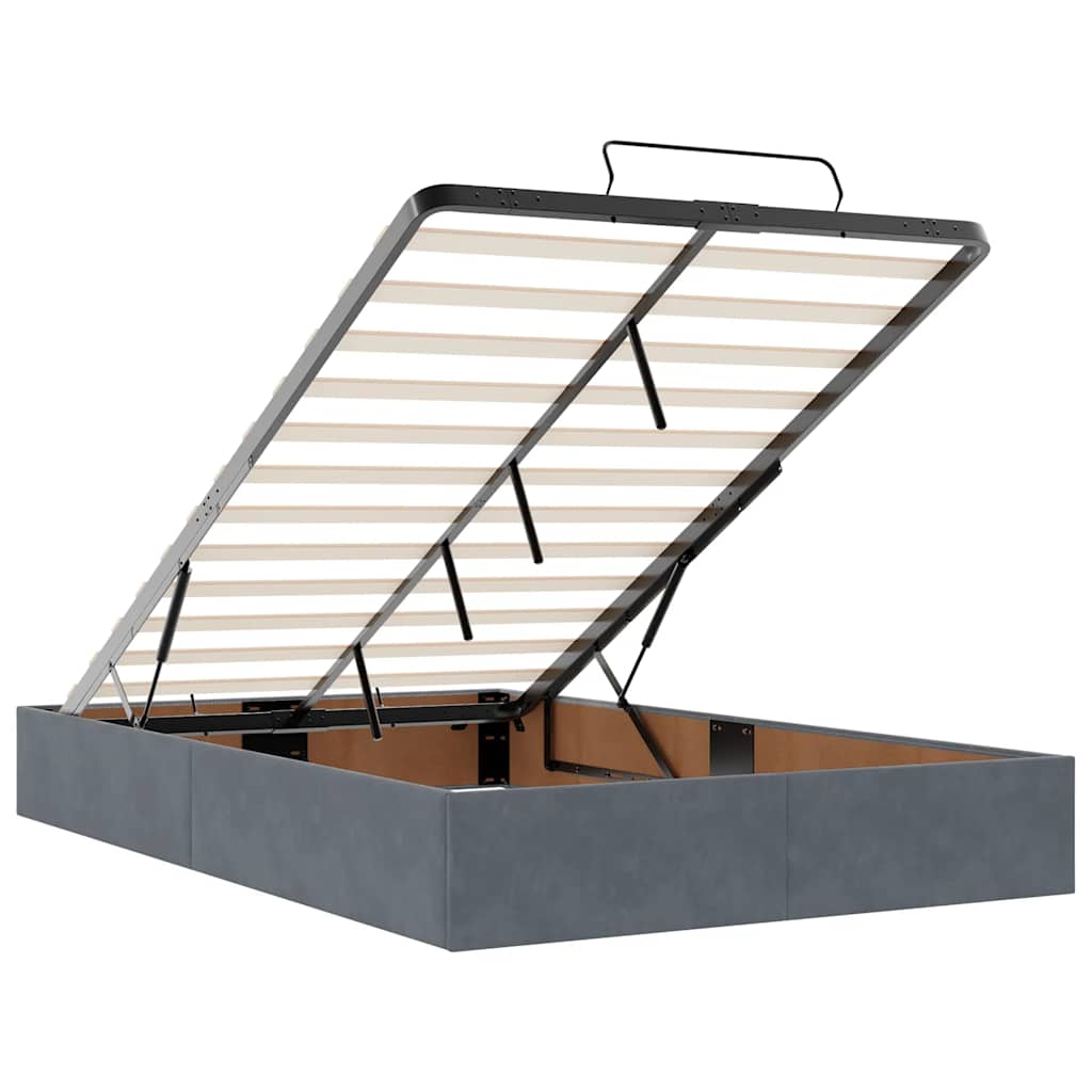 Ottoman bed met matrassen en LED's 120x200cm fluweel is nu te koop bij PeponiXL, paradijselijk wonen!