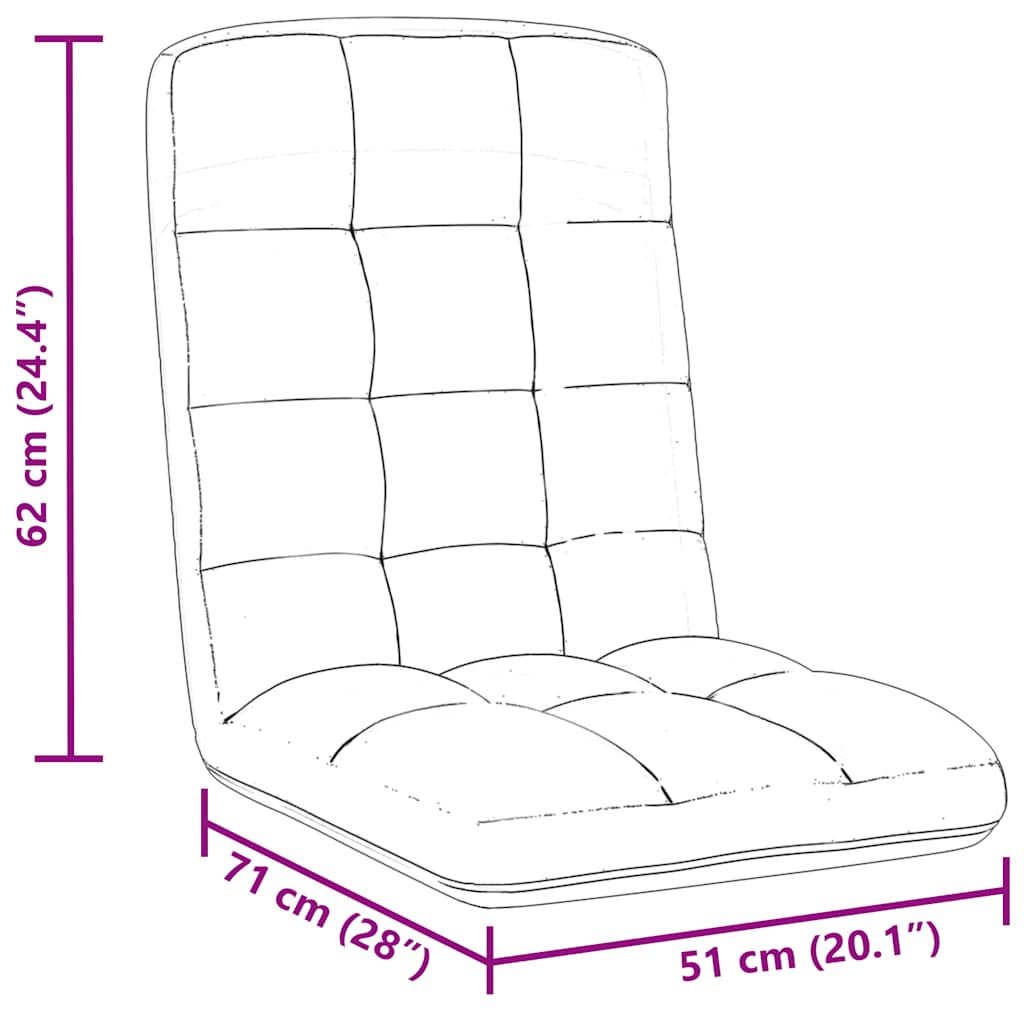 Opvouwbare vloerstoel donkergroen 71x51x62 cm stof is nu te koop bij PeponiXL, paradijselijk wonen!