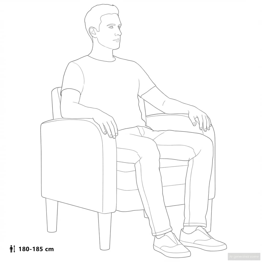 Fauteuil met armleuningen Cappuccino 54 cm kunstleer is nu te koop bij PeponiXL, paradijselijk wonen!