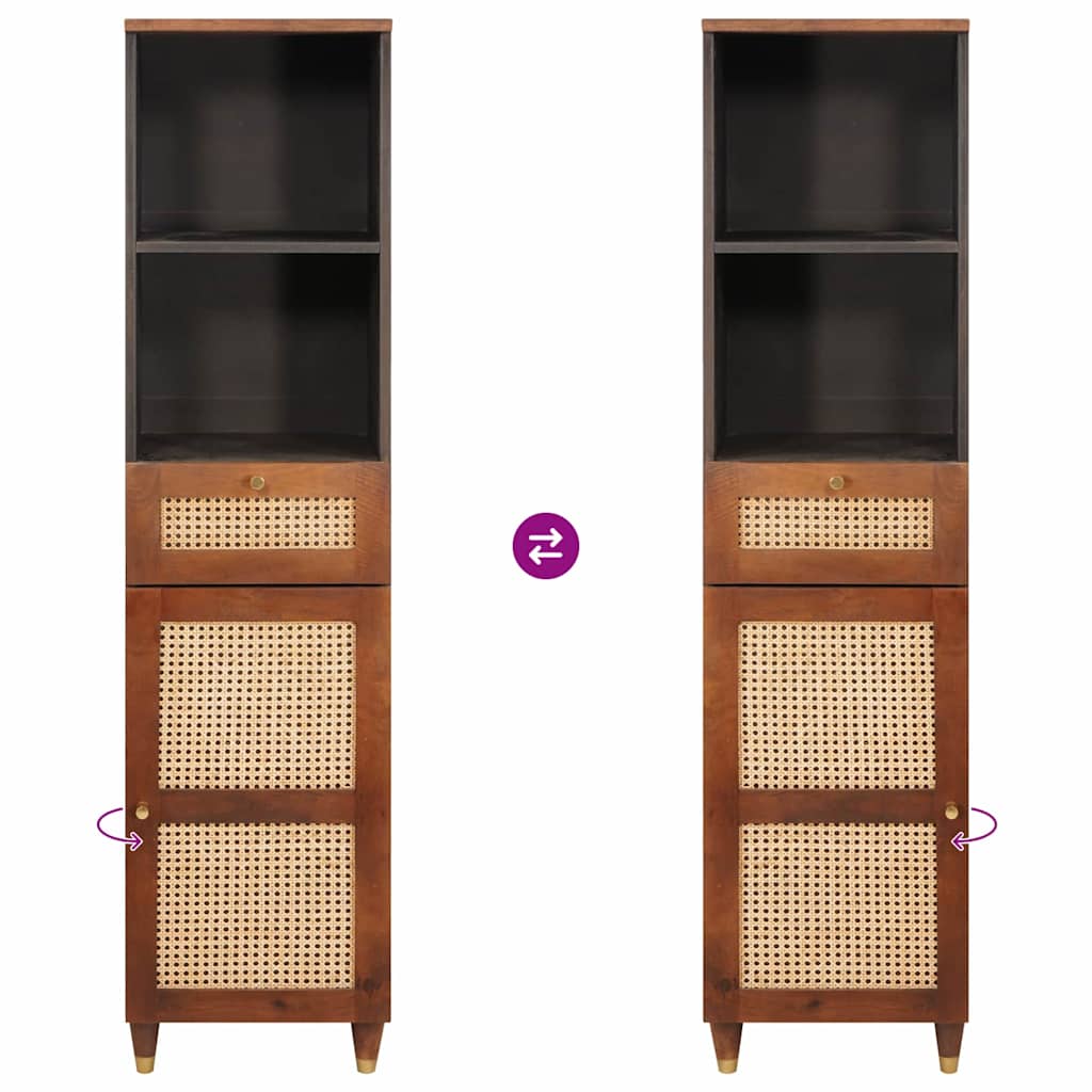 Dressoir met lade Bruin 38 x 33,5 x 160 cm Massief Mango Hout is nu te koop bij PeponiXL, paradijselijk wonen!