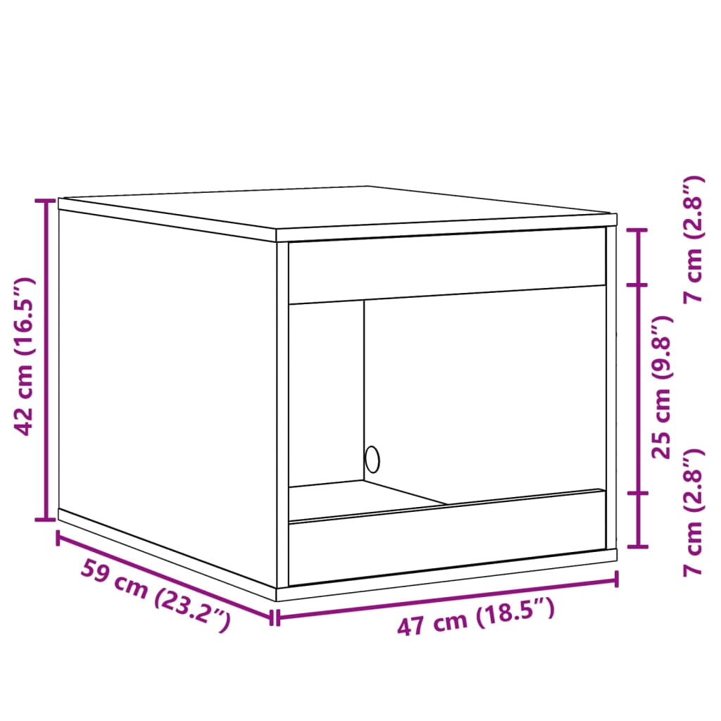 Kattenbakkast 47x59x42 cm bewerkt hout zwart is nu te koop bij PeponiXL, paradijselijk wonen!