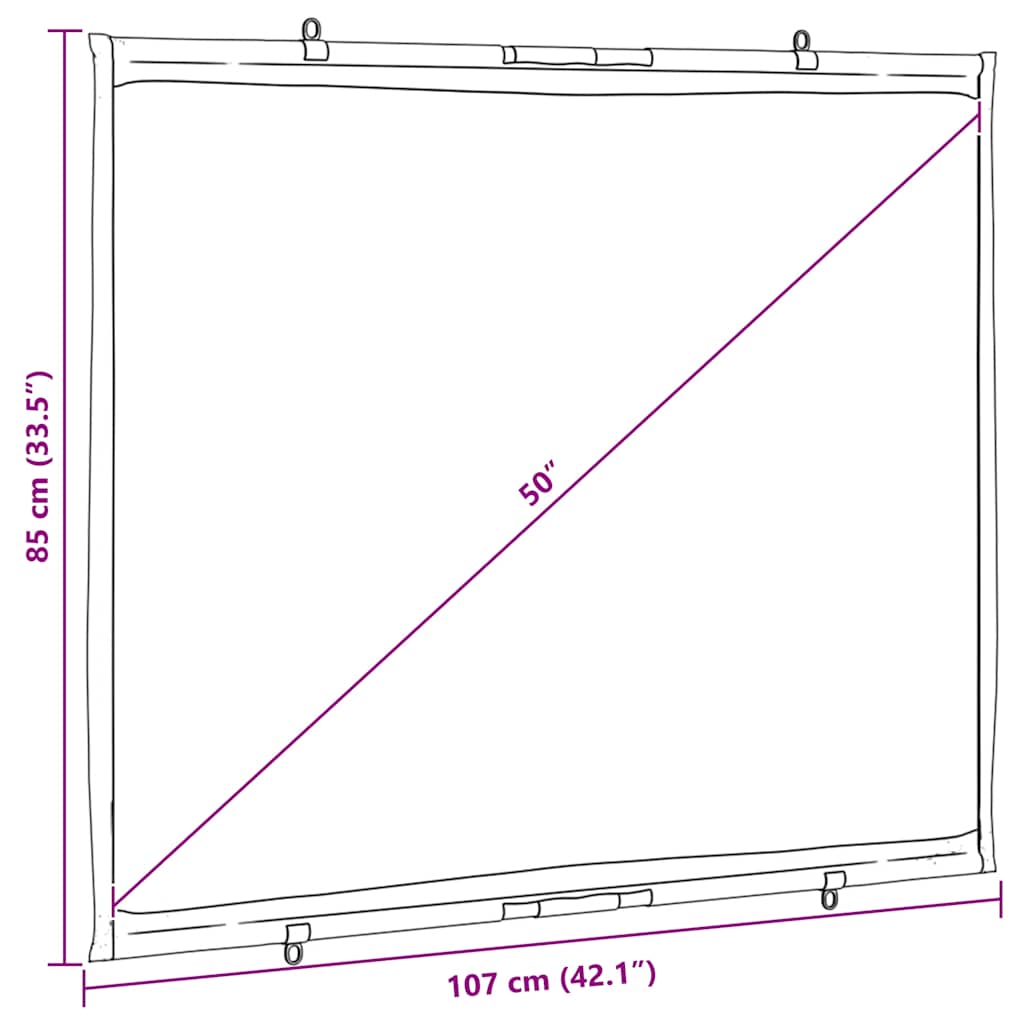 Projectiescherm wandhangend 50 inch 4:3 is nu te koop bij PeponiXL, paradijselijk wonen!