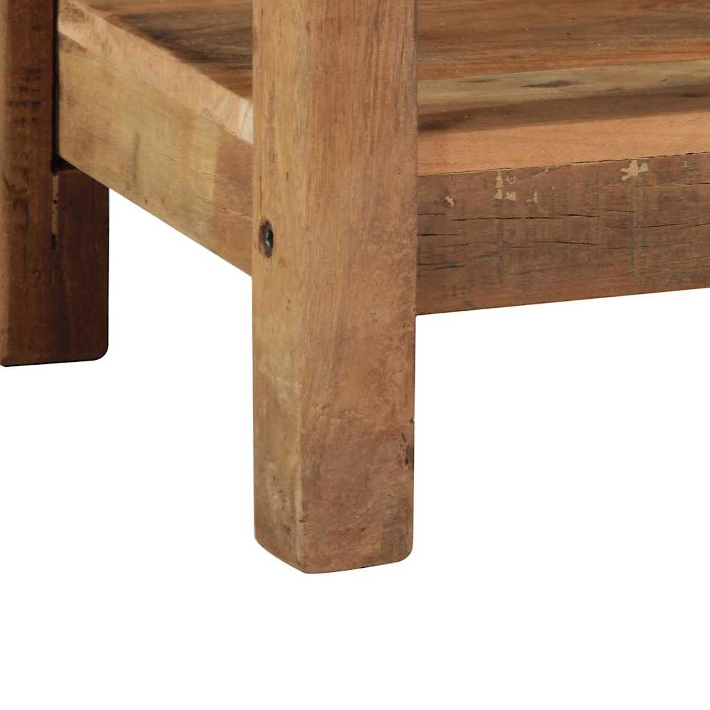 Wandtafel Bruin 107 x 33 x 76 cm Massief Gerecycled Hout is nu te koop bij PeponiXL, paradijselijk wonen!