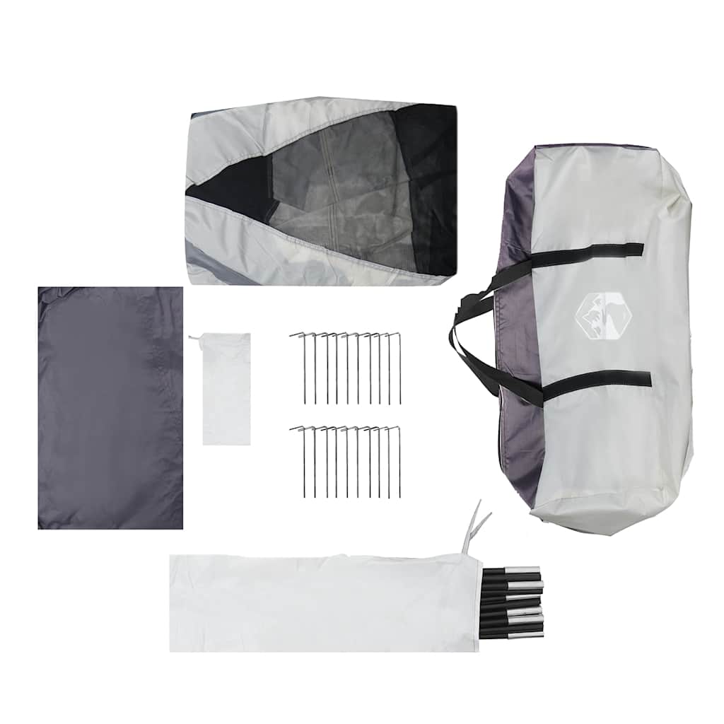 Zwembadtent met uitneembare buiten- gaaswanden 510x510 cm grijs is nu te koop bij PeponiXL, paradijselijk wonen!