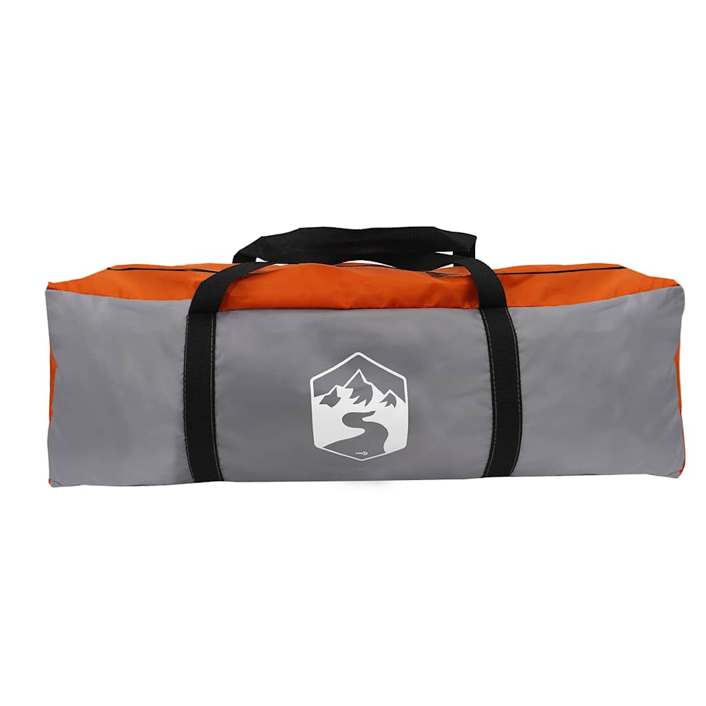 Tent 4-persoons waterdicht grijs en oranje is nu te koop bij PeponiXL, paradijselijk wonen!