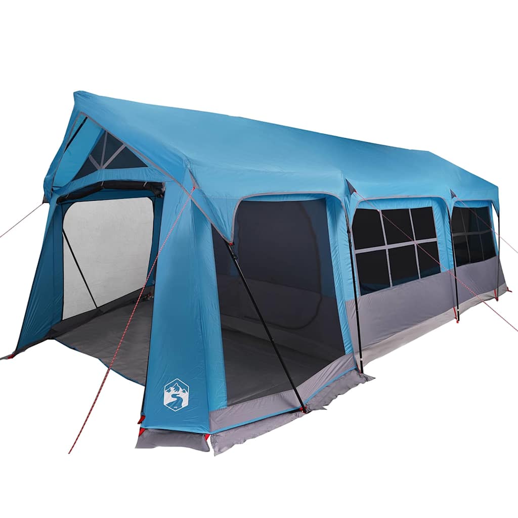 Gezinstent met dak Blauw en Grijs 620 x 322 x 240 cm Polyester is nu te koop bij PeponiXL, paradijselijk wonen!