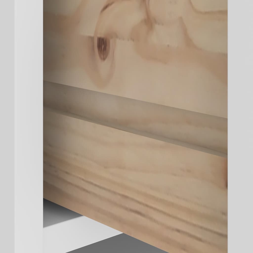 Kapstok SANDNES wit 45x40x159,5 cm massief grenenhout is nu te koop bij PeponiXL, paradijselijk wonen!