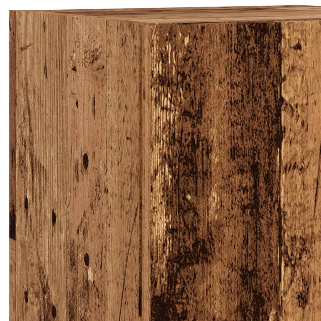 Tv-meubel met LED-verlichting 30,5x30x102 cm oud houtkleurig is nu te koop bij PeponiXL, paradijselijk wonen!