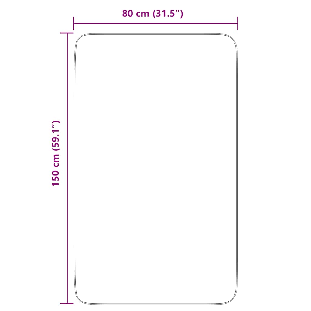 Hoogpolig vloerkleed NAVARRA 80x150 cm polyester lichtgrijs is nu te koop bij PeponiXL, paradijselijk wonen!