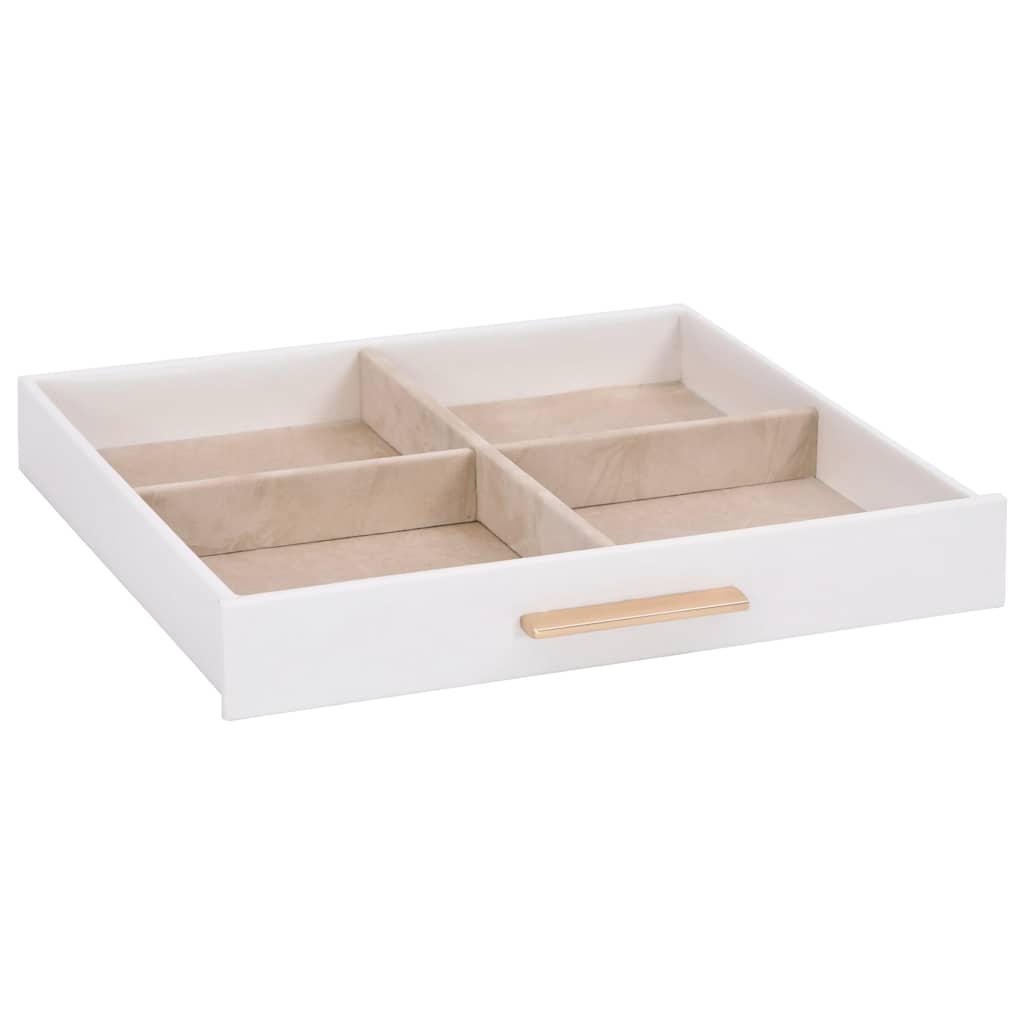 Sieradendoosje 3-laags 23x20,5x14 cm wit is nu te koop bij PeponiXL, paradijselijk wonen!
