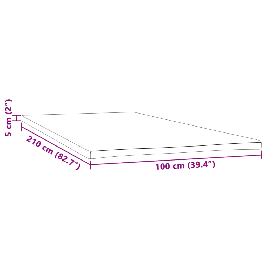 Matrastopper 100x210x5 cm is nu te koop bij PeponiXL, paradijselijk wonen!