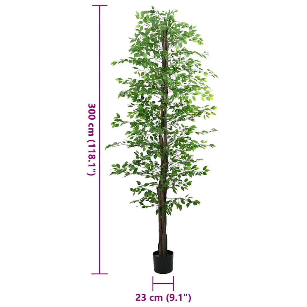 Kunst Ficus Plant 2016 Bladeren 300 cm groen is nu te koop bij PeponiXL, paradijselijk wonen!