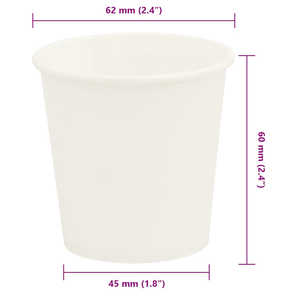 Papieren koffiekopjes 1000 st 4oz 100 ml wit is nu te koop bij PeponiXL, paradijselijk wonen!