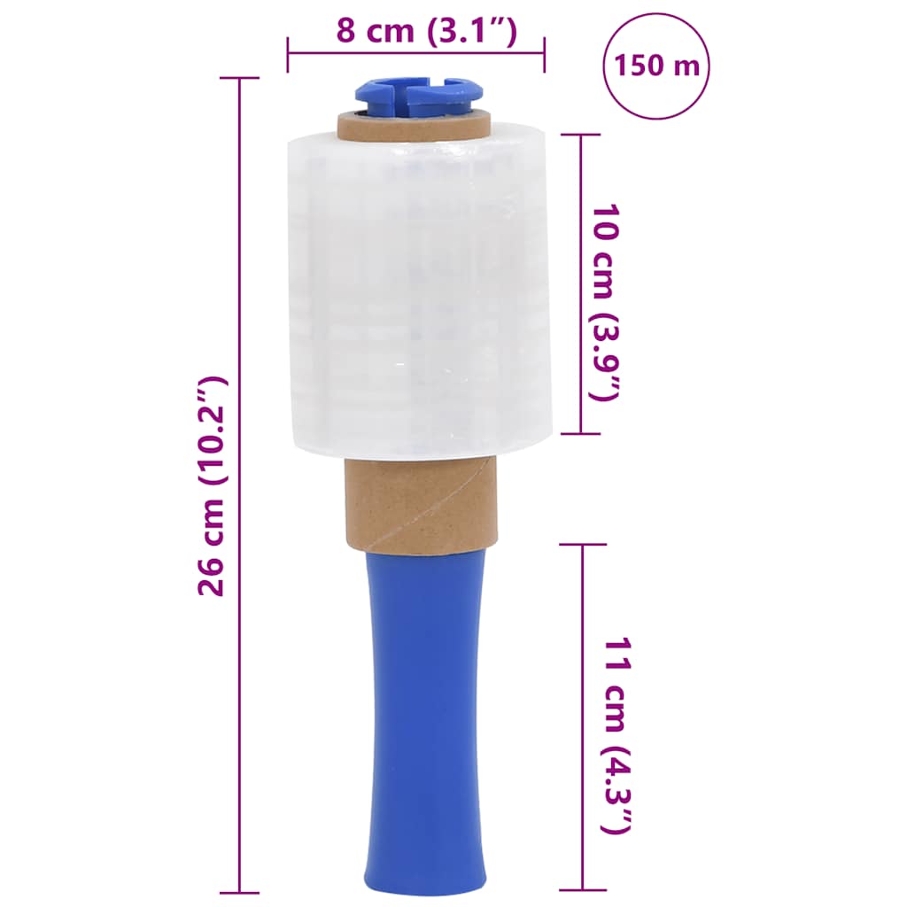 Stretchfolies 50 stuks transparant 23 µm 10 cm x 150 m is nu te koop bij PeponiXL, paradijselijk wonen!