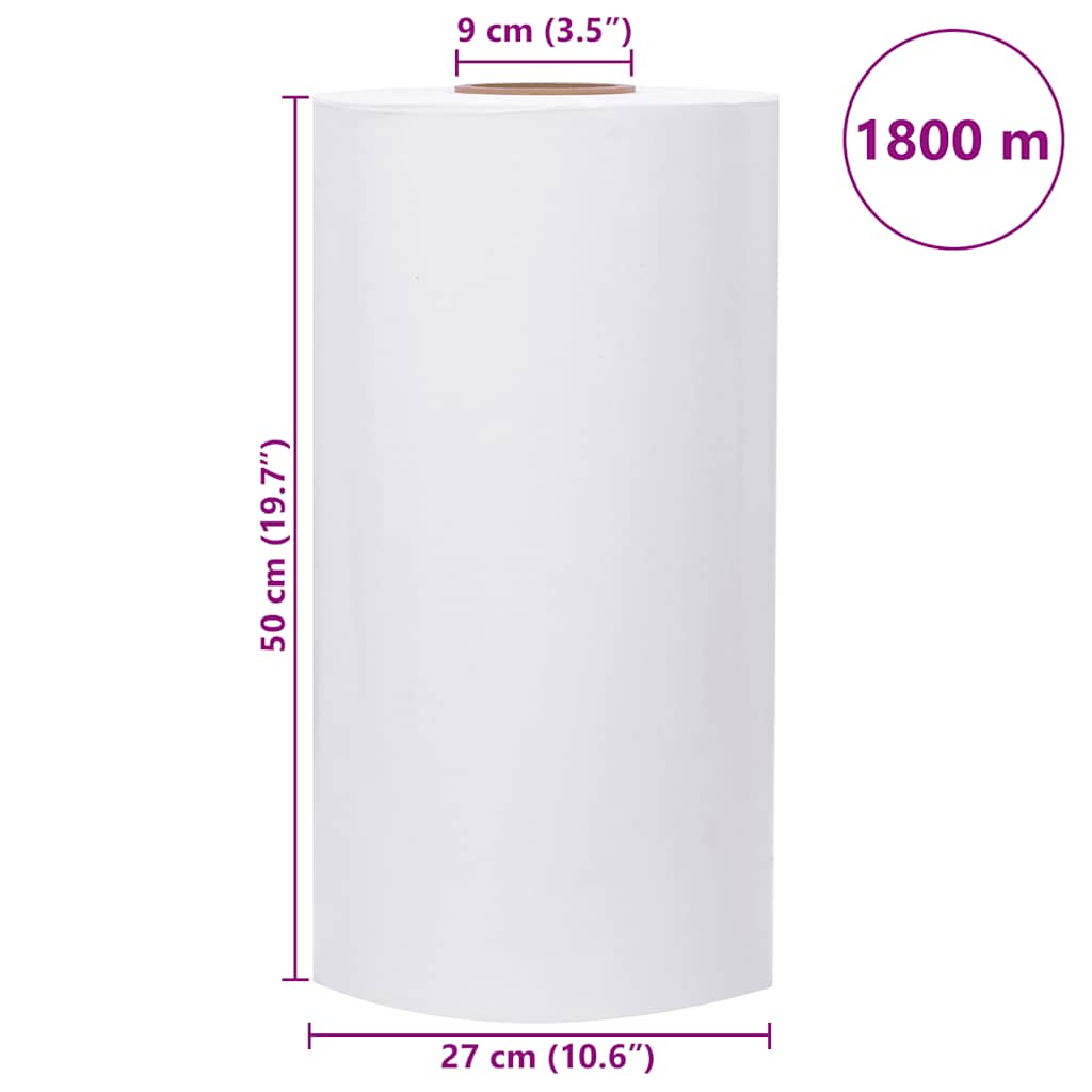Agrarische stretchfilm 25 μm 50 cm x 1800 m wit is nu te koop bij PeponiXL, paradijselijk wonen!