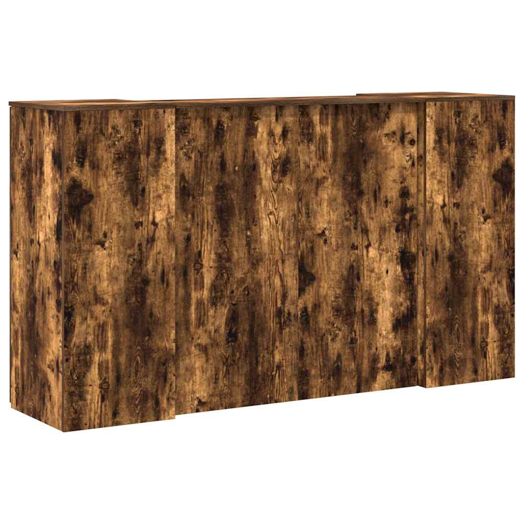 Receptiebalie 180x50x103,5 cm bewerkt hout gerookt eikenkleurig is nu te koop bij PeponiXL, paradijselijk wonen!