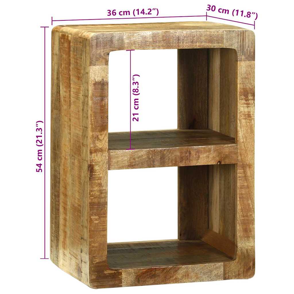 TV-kast met plank Bruin 36 x 30 x 54 cm Massief mangohout is nu te koop bij PeponiXL, paradijselijk wonen!