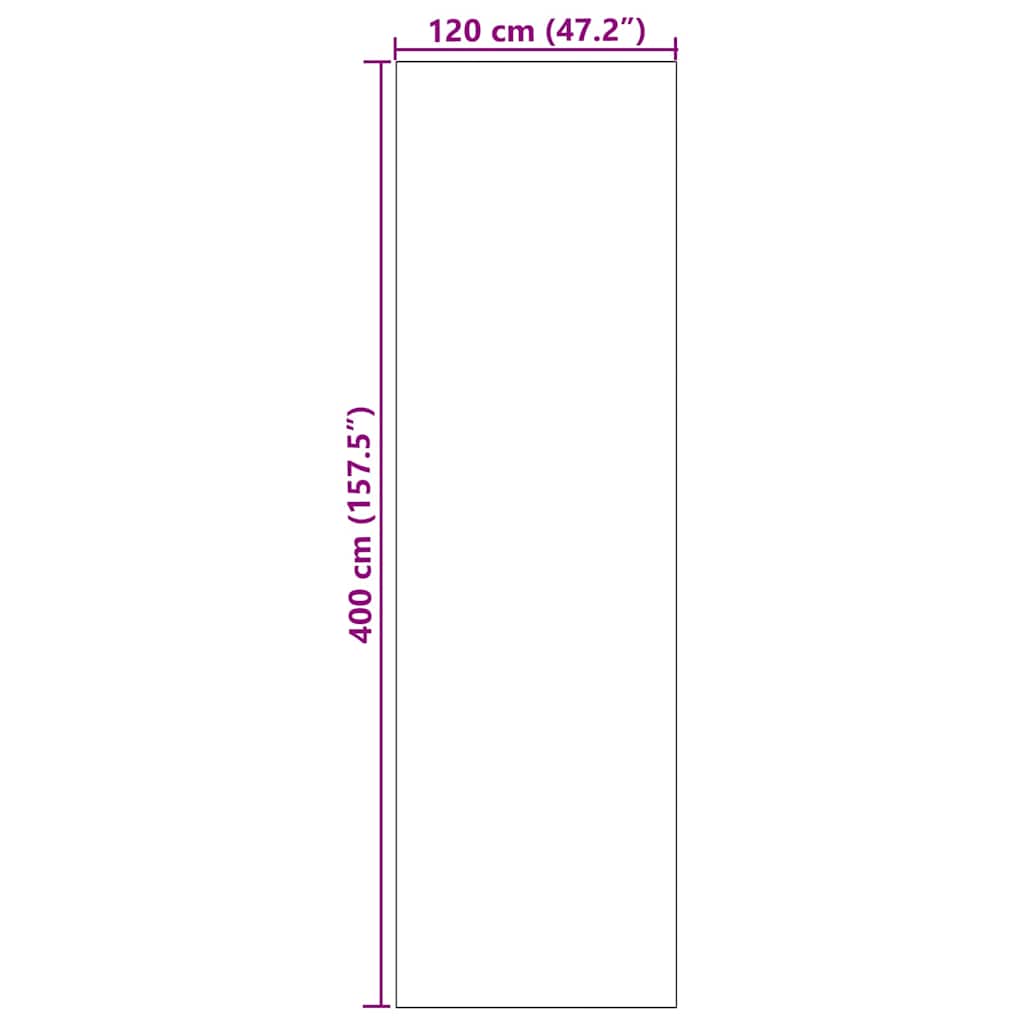 Deurmat Bruin en zwart 120 x 400 cm 100% Polyamide is nu te koop bij PeponiXL, paradijselijk wonen!