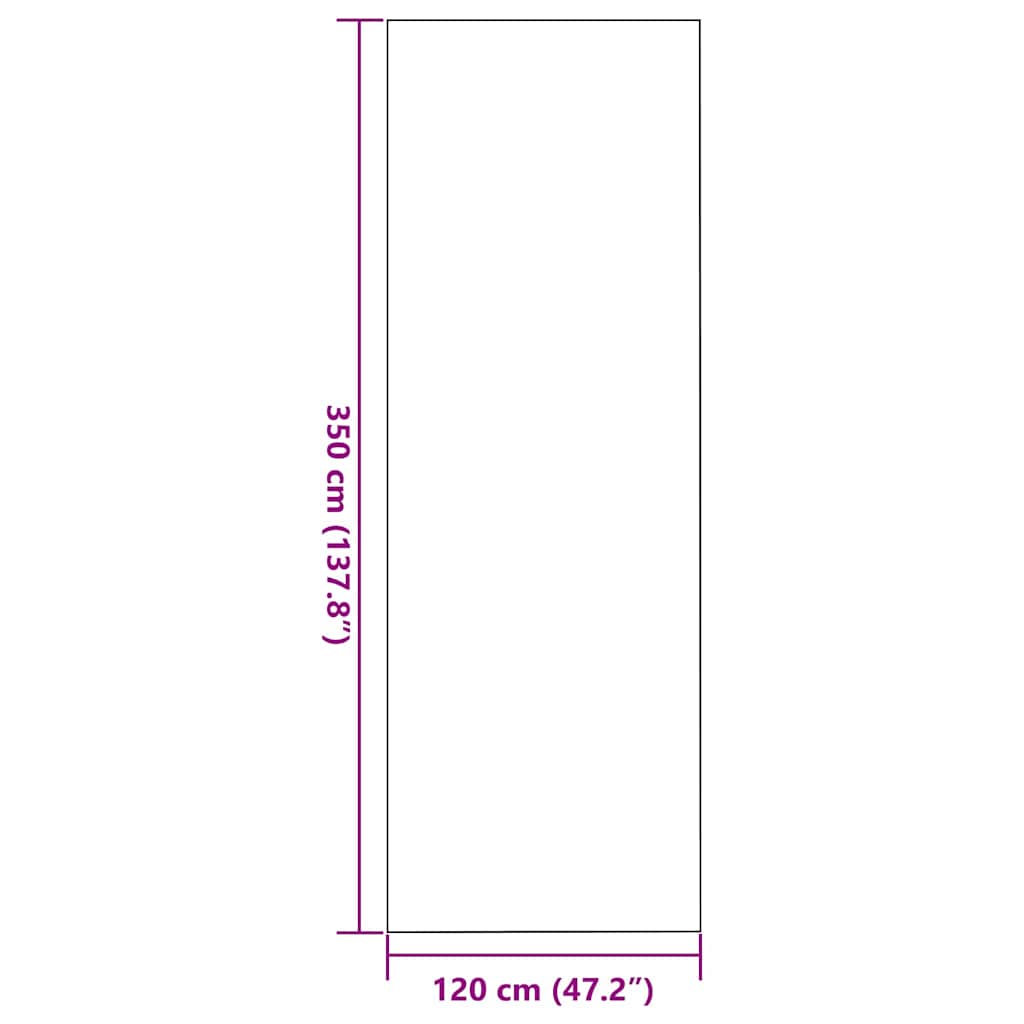 Deurmat Grijs en zwart 120 x 350 cm 100% Polyamide is nu te koop bij PeponiXL, paradijselijk wonen!