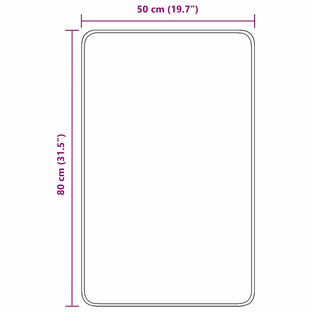 Antislip Badmat Rood 50 x 80 cm PP is nu te koop bij PeponiXL, paradijselijk wonen!