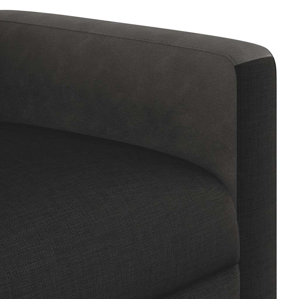Fauteuil verstelbaar elektrisch stof zwart is nu te koop bij PeponiXL, paradijselijk wonen!