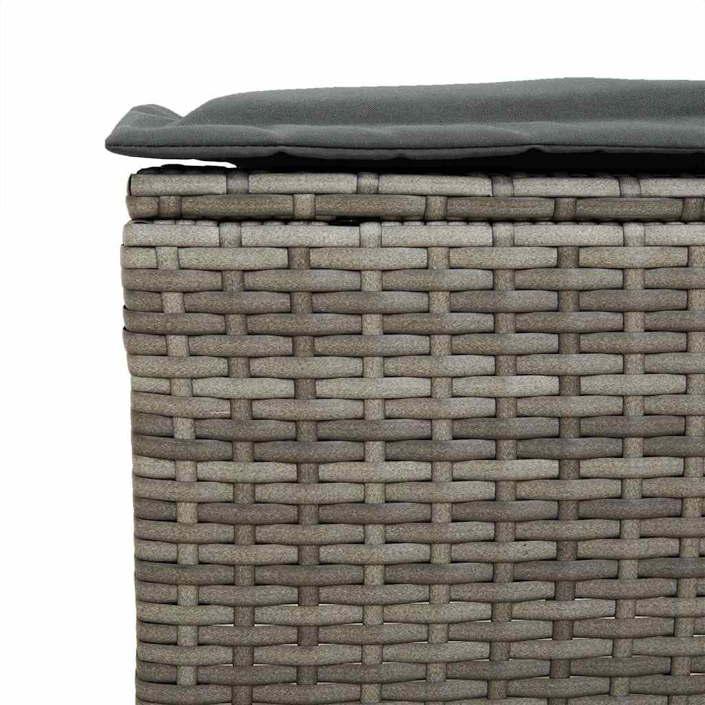 6-delige Loungeset met kussens poly rattan grijs is nu te koop bij PeponiXL, paradijselijk wonen!