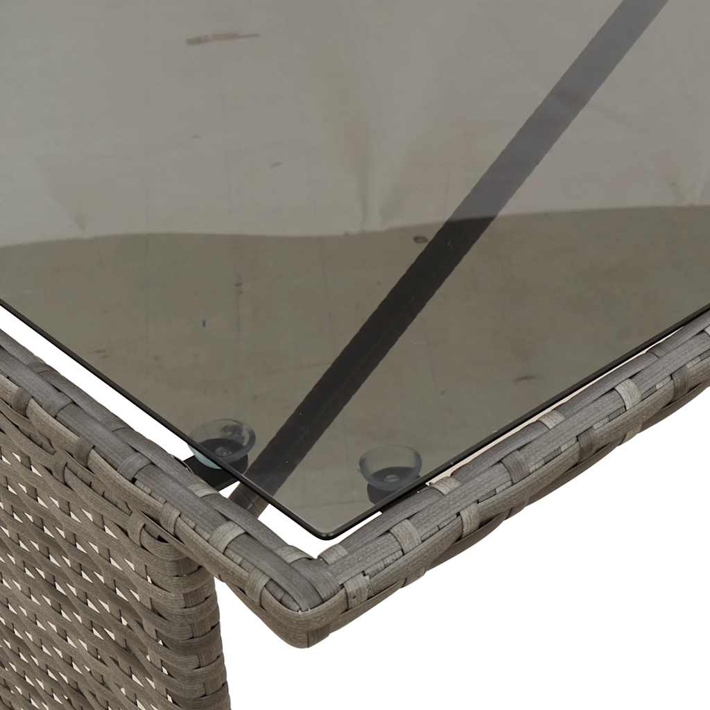 3-delige Tuinset met kussens poly rattan grijs is nu te koop bij PeponiXL, paradijselijk wonen!