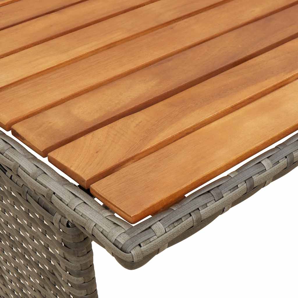 3-delige tuinset met kussens, grijs polyrotan is nu te koop bij PeponiXL, paradijselijk wonen!