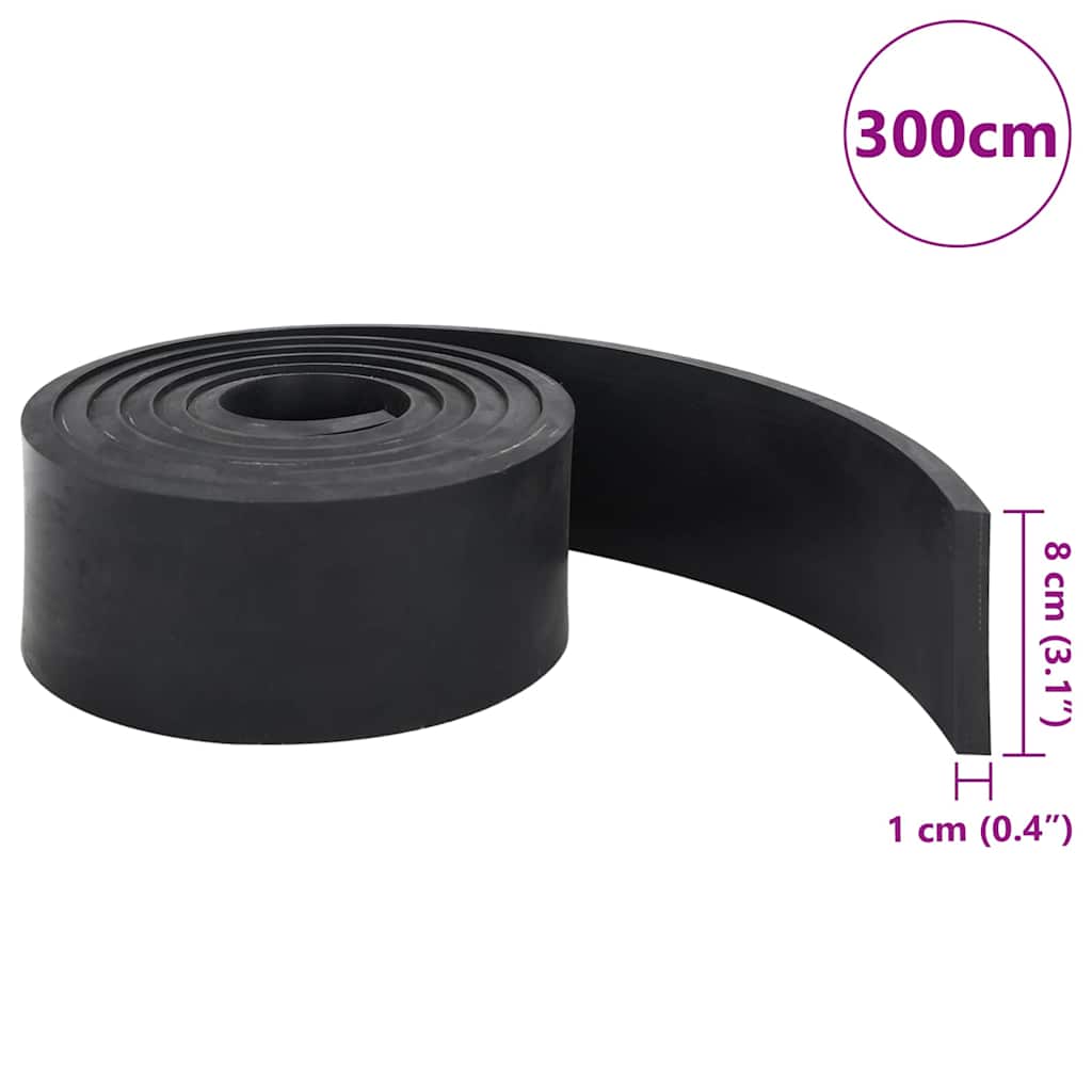 Rubberen rand voor sneeuwploeg 300x8x1 cm zwart is nu te koop bij PeponiXL, paradijselijk wonen!