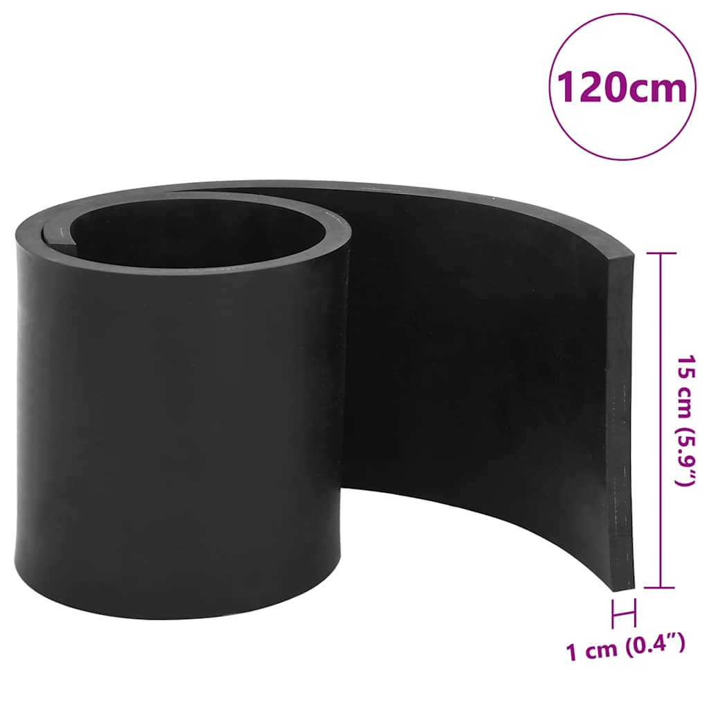 Rubberen rand voor sneeuwploeg 120x15x1 cm zwart is nu te koop bij PeponiXL, paradijselijk wonen!