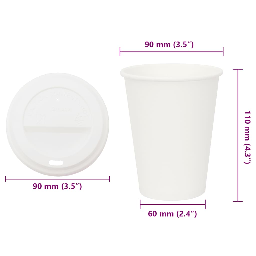 Papieren koffiekopjes met deksel 1000 st 12oz 300 ml is nu te koop bij PeponiXL, paradijselijk wonen!