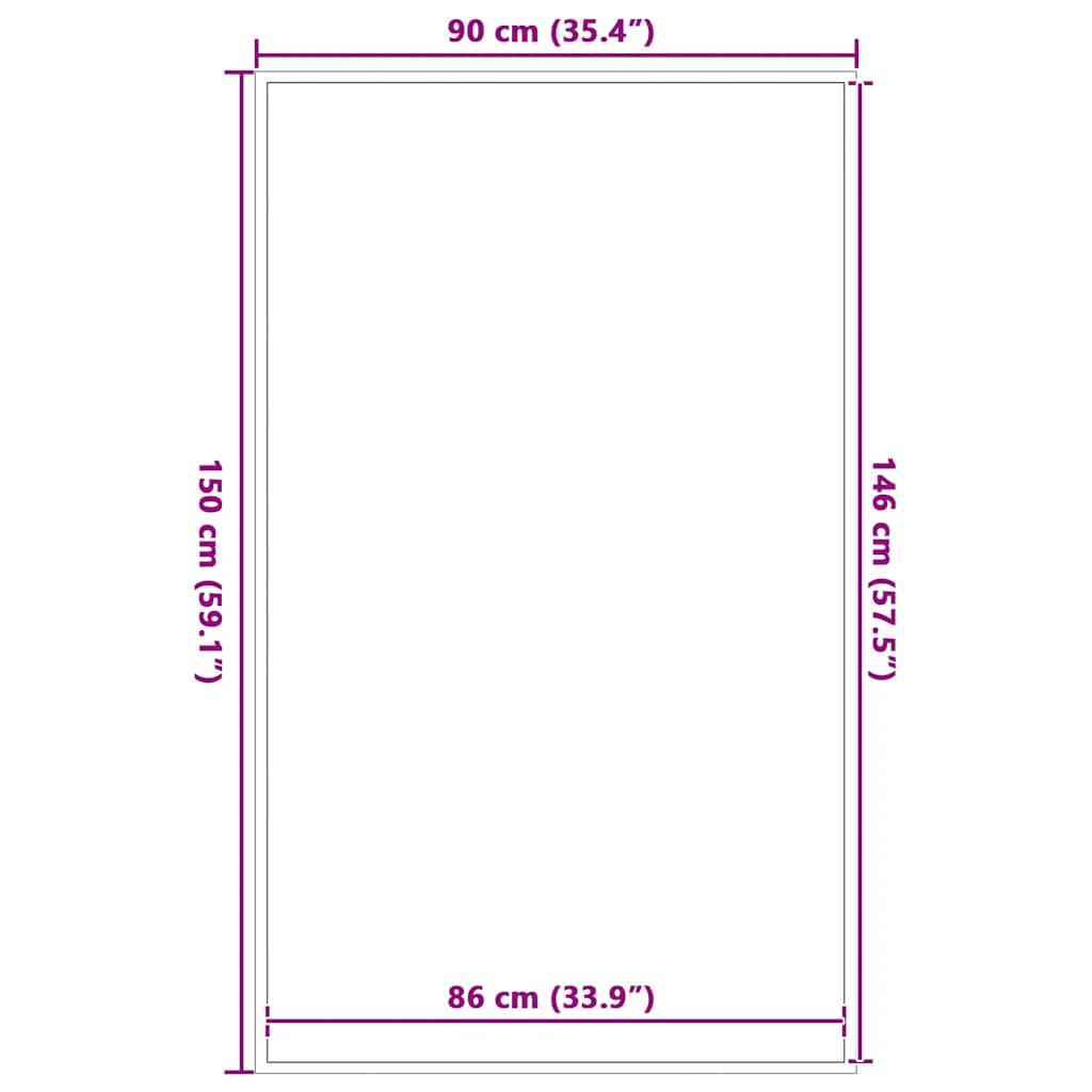 Deurmat 90x150 cm gestreept 90x150 cm zwart en grijs is nu te koop bij PeponiXL, paradijselijk wonen!