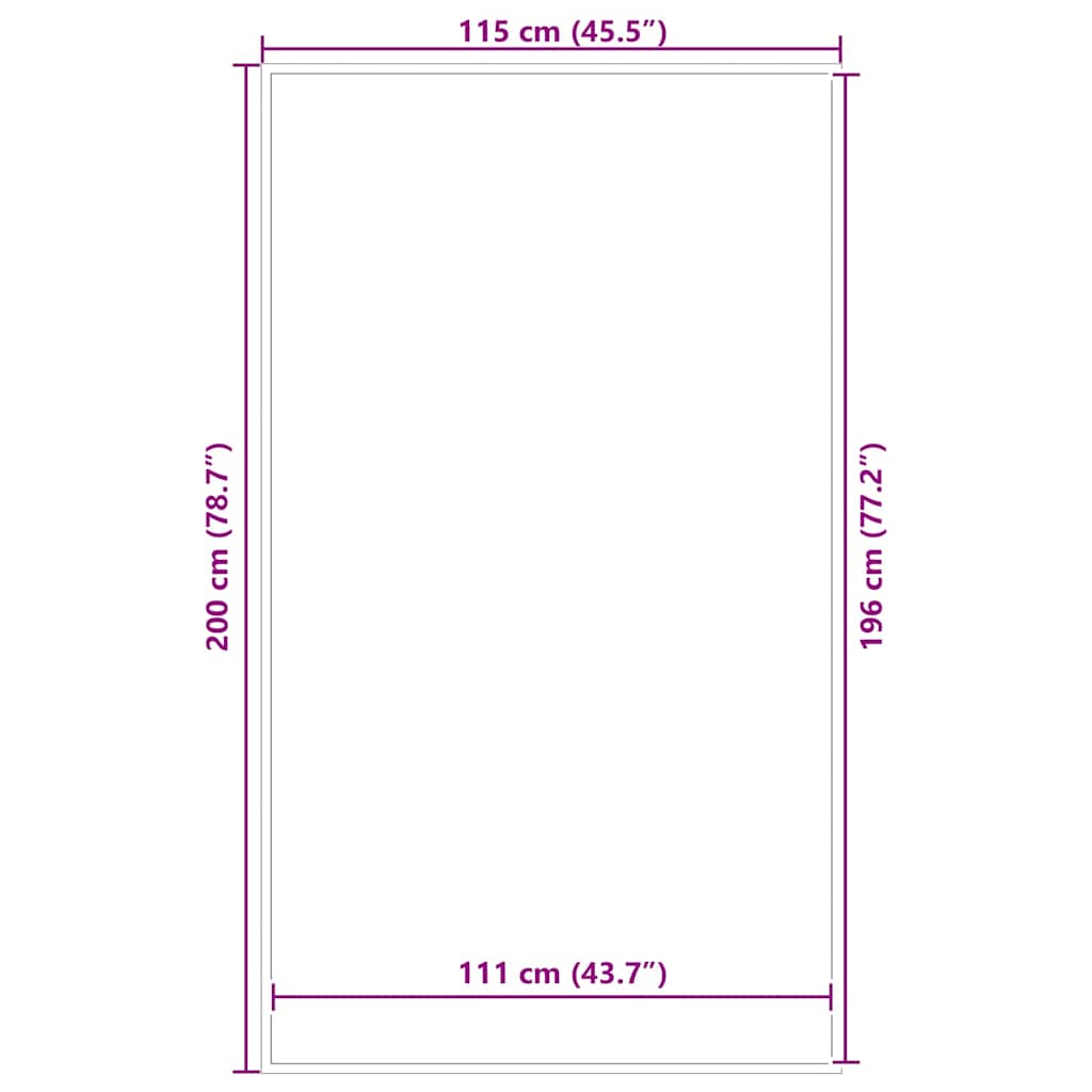Deurmat 115x200 cm antracietkleurig is nu te koop bij PeponiXL, paradijselijk wonen!