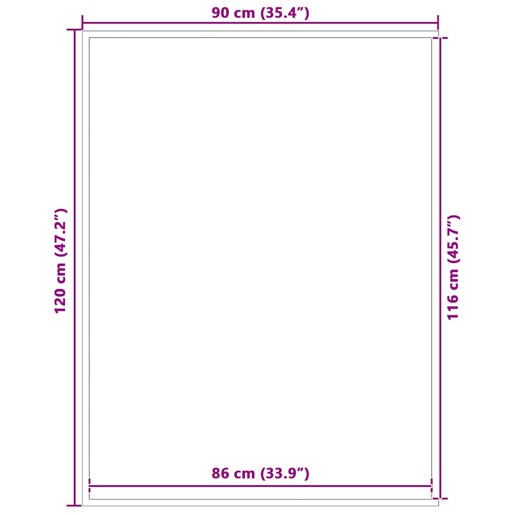 Deurmat 90x120 cm bruin is nu te koop bij PeponiXL, paradijselijk wonen!