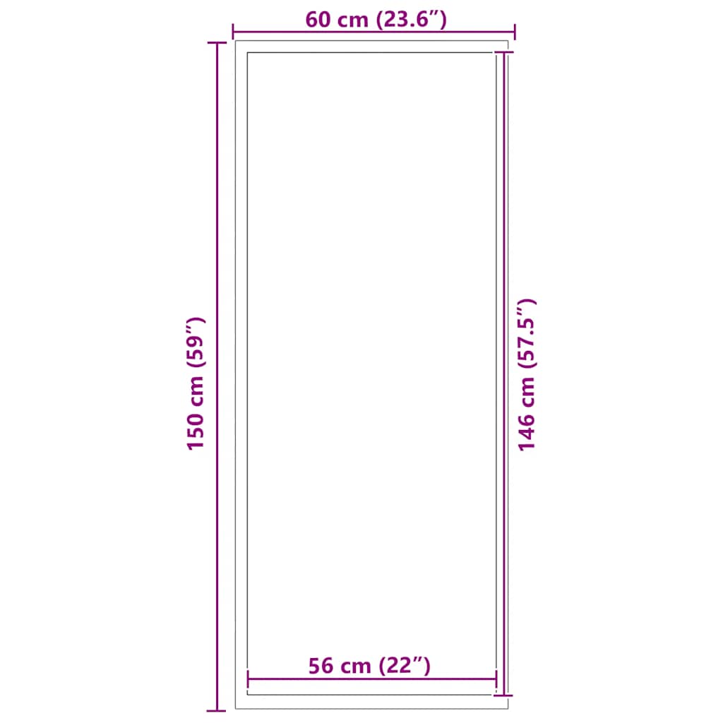 Deurmat 60x150 cm grijs is nu te koop bij PeponiXL, paradijselijk wonen!