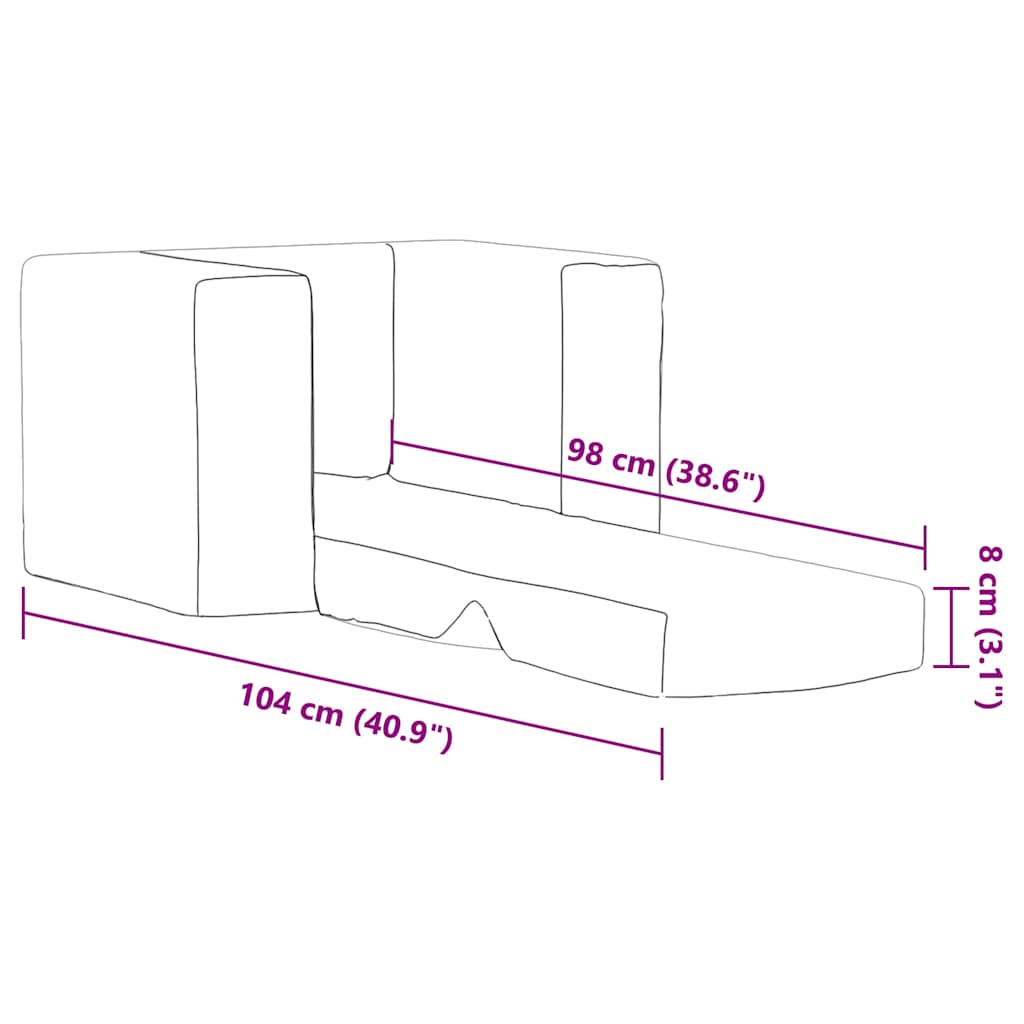 Kinderslaapbank zacht pluche crèmekleurig is nu te koop bij PeponiXL, paradijselijk wonen!