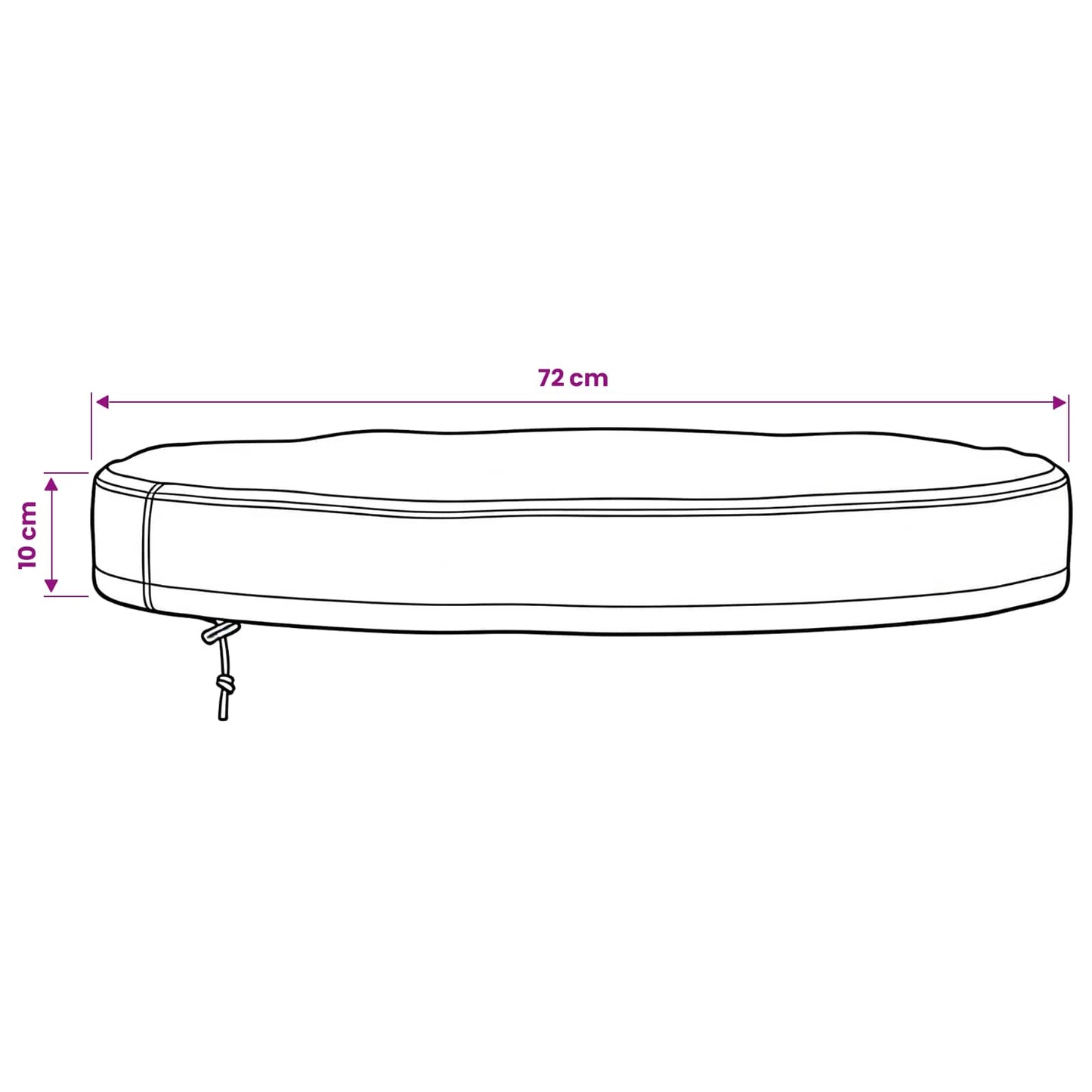 Buiten Tafel Hoes Zwart 72 x 72 x 10 cm 420D Oxford Stof is nu te koop bij PeponiXL, paradijselijk wonen!