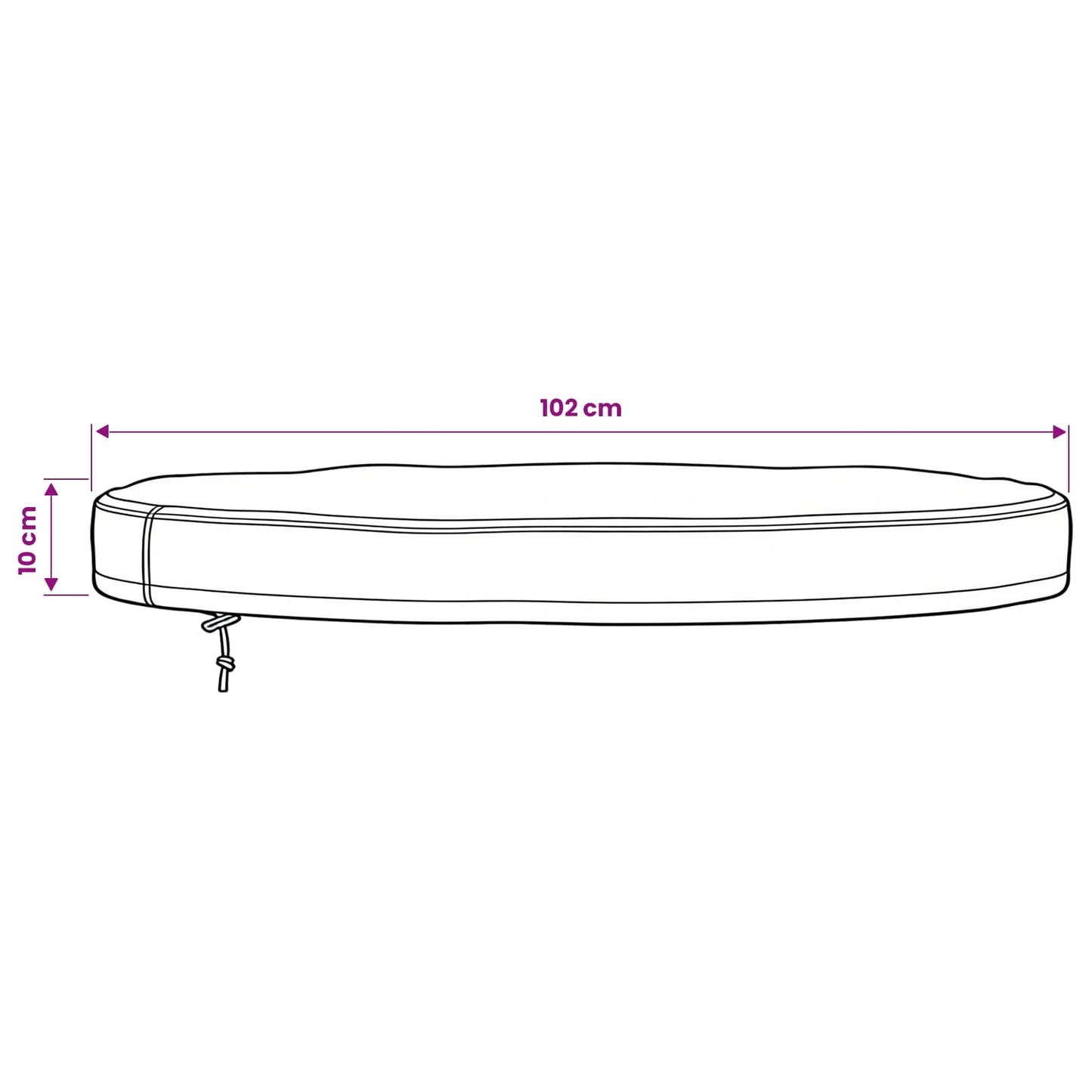Buiten Tafel Hoes Zwart 102 x 102 x 10 cm 210D Oxford Stof is nu te koop bij PeponiXL, paradijselijk wonen!