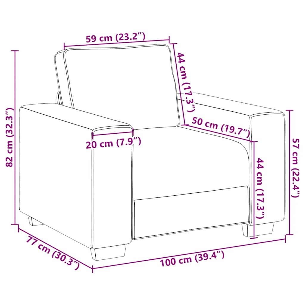 Fauteuil 100x77x82 cm fluweel donkergrijs is nu te koop bij PeponiXL, paradijselijk wonen!