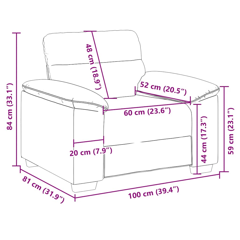 Fauteuil 100x81x84 cm stof zwart is nu te koop bij PeponiXL, paradijselijk wonen!